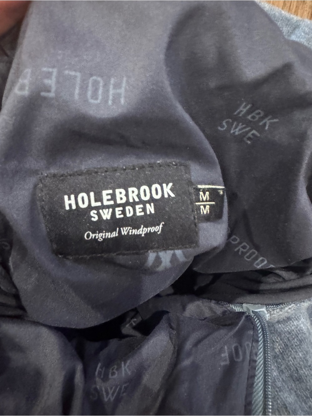 Holebrook Sweden blue windproof funnel neck wool sweater - Picture 8 of 9